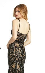 4 of 5 Mac Duggal 67353D Dress Black-Nude