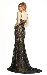 2 of 5 Mac Duggal 67353D Dress Black-Nude