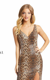 3 of 5 Mac Duggal 67359D Dress Leopard