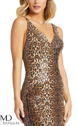 5 of 5 Mac Duggal 67359D Dress Leopard