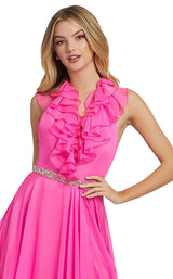 3 of 4 Mac Duggal 67382L Hot Pink