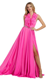 1 of 4 Mac Duggal 67382L Hot Pink