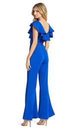 2 of 3 Mac Duggal 67384D Jumpsuit Royal