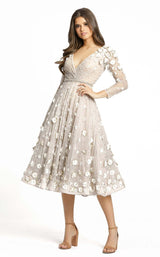 1 of 5 Mac Duggal 67387D Dress Beige-Blush