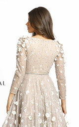 4 of 5 Mac Duggal 67387D Dress Beige-Blush