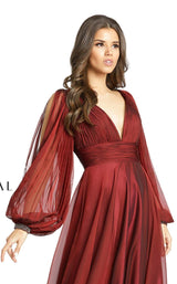 3 of 5 Mac Duggal 67414D Dress Garnet