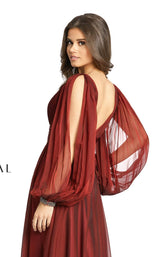 4 of 5 Mac Duggal 67414D Dress Garnet