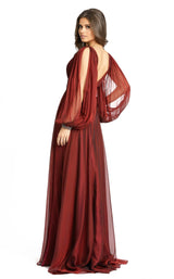 2 of 5 Mac Duggal 67414D Dress Garnet