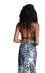 4 of 4 Jovani 67448 Blue