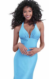 19 of 28 Jovani 67473 Powder Blue