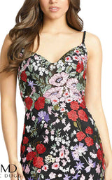 3 of 3 Mac Duggal 67473D Dress Black-Multi