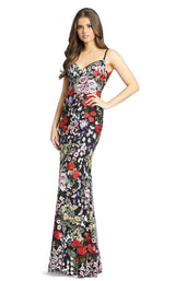 1 of 3 Mac Duggal 67473M Dress Black-Multi