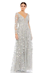 2 of 4 Mac Duggal 67483 Dress Platinum