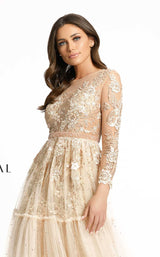 3 of 5 Mac Duggal 67486D Dress Champagne