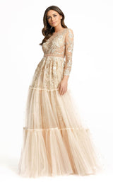 1 of 5 Mac Duggal 67486D Dress Champagne