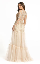 2 of 5 Mac Duggal 67486D Dress Champagne