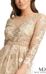 5 of 5 Mac Duggal 67486D Dress Champagne