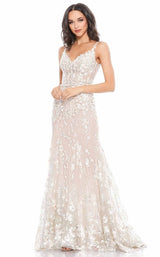 1 of 3 Mac Duggal 67492M Dress Nude-Multi