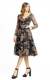 1 of 5 Mac Duggal 67499D Dress Black-Multi