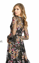 4 of 5 Mac Duggal 67499D Dress Black-Multi