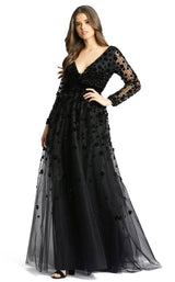 1 of 4 Mac Duggal 67502D Dress Black
