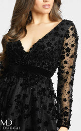 4 of 4 Mac Duggal 67502D Dress Black