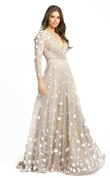 2 of 9 Mac Duggal 67503D Dress Ivory-Nude