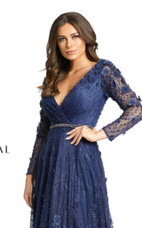 5 of 9 Mac Duggal 67503D Dress Midnight-Blue