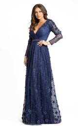 1 of 9 Mac Duggal 67503D Dress Midnight-Blue