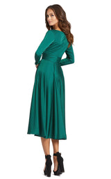 2 of 2 Mac Duggal 67527i Dress Emerald-Green