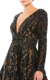 3 of 3 Mac Duggal 67529 Black-Nude