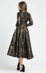 2 of 3 Mac Duggal 67529D Dress Black-Nude