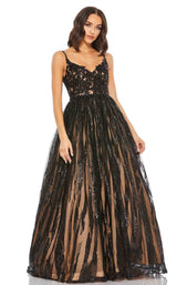 1 of 4 Mac Duggal 67563M Dress Black-Nude