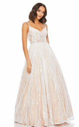2 of 4 Mac Duggal 67563M Dress Ivory-Nude