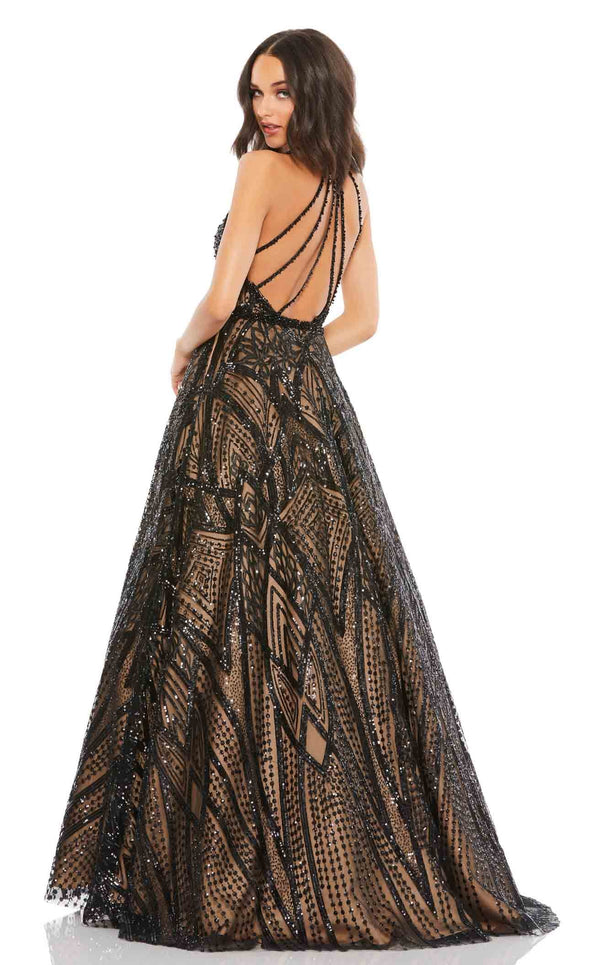 Mac Duggal 67583 Black-Nude