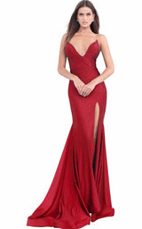 6 of 28 Jovani 67593 Red