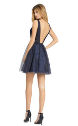 2 of 3 Mac Duggal 67593D Dress Midnight-Blue