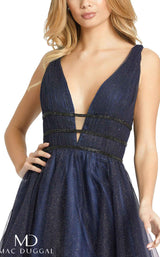 3 of 3 Mac Duggal 67593D Dress Midnight-Blue