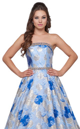3 of 4 Mac Duggal 67602H Blue Multi