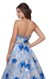 4 of 4 Mac Duggal 67602H Blue Multi