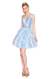 1 of 2 Mac Duggal 67626N Powder-Blue