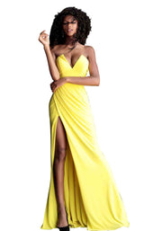 5 of 20 Jovani 67627 Yellow