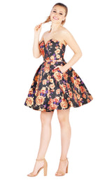 1 of 6 Mac Duggal 67641N Black/Gold