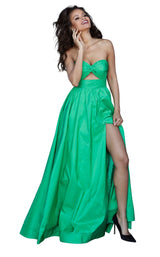2 of 6 Jovani 67646 Emerald