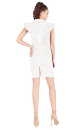 6 of 12 Mac Duggal 67650N White