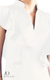 4 of 12 Mac Duggal 67650N White