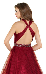 11 of 12 Mac Duggal 67663R Burgundy