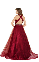 5 of 12 Mac Duggal 67663R Burgundy