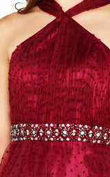 9 of 12 Mac Duggal 67663R Burgundy