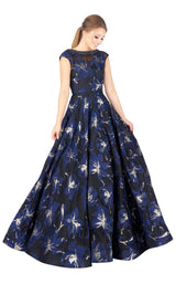 2 of 6 Mac Duggal 67669H Navy Multi